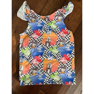 Girls Disney Fab 5  Ruffle Tank Size M‎